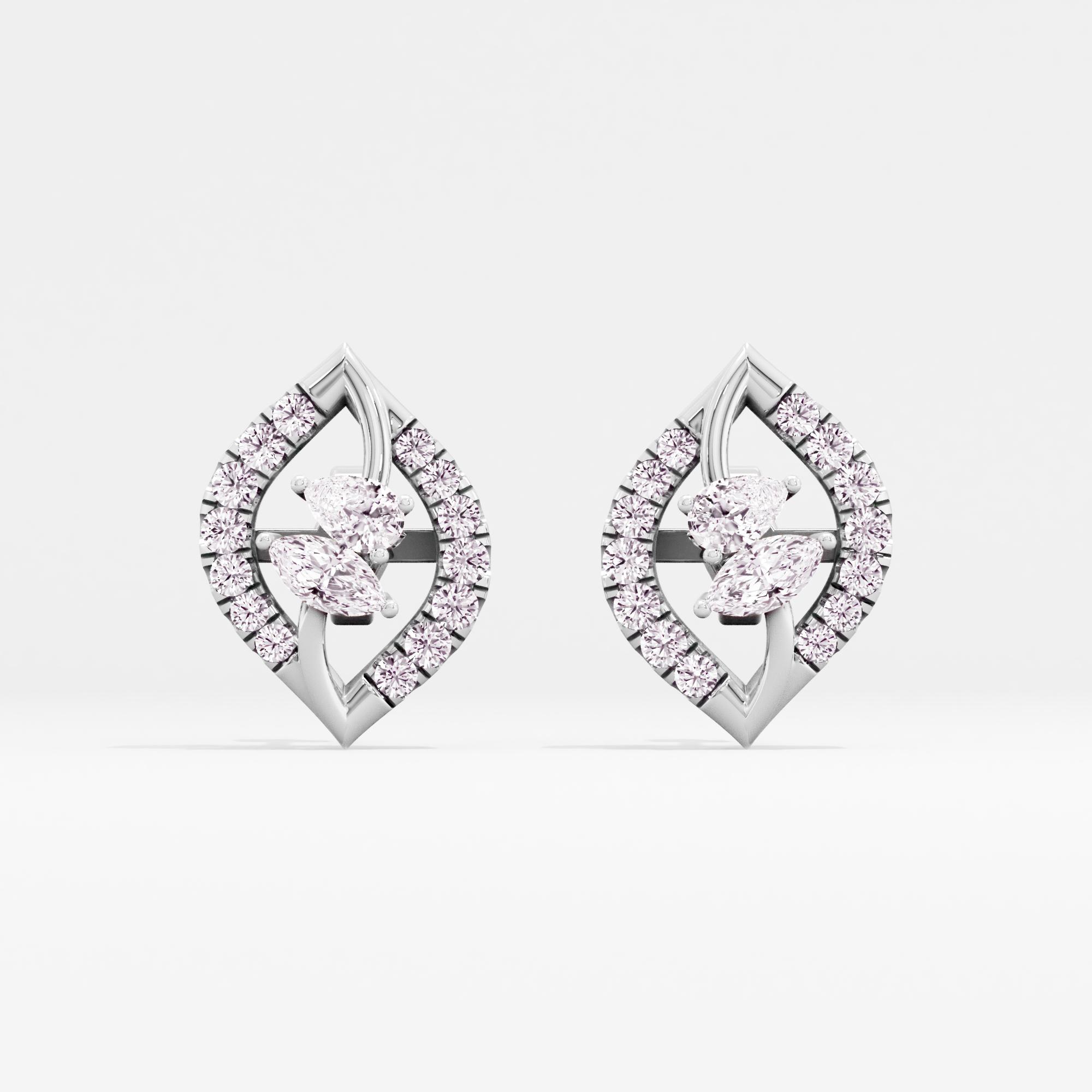 Astral Gaze 2 Stone Stud Earrings