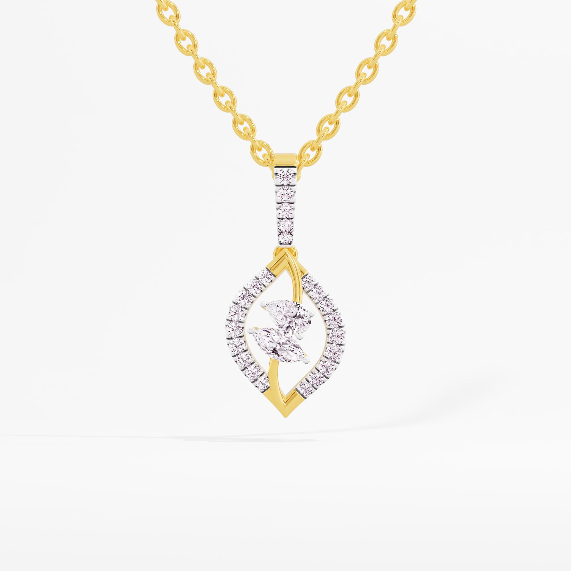 Astral Gaze 2 Stone Pendant