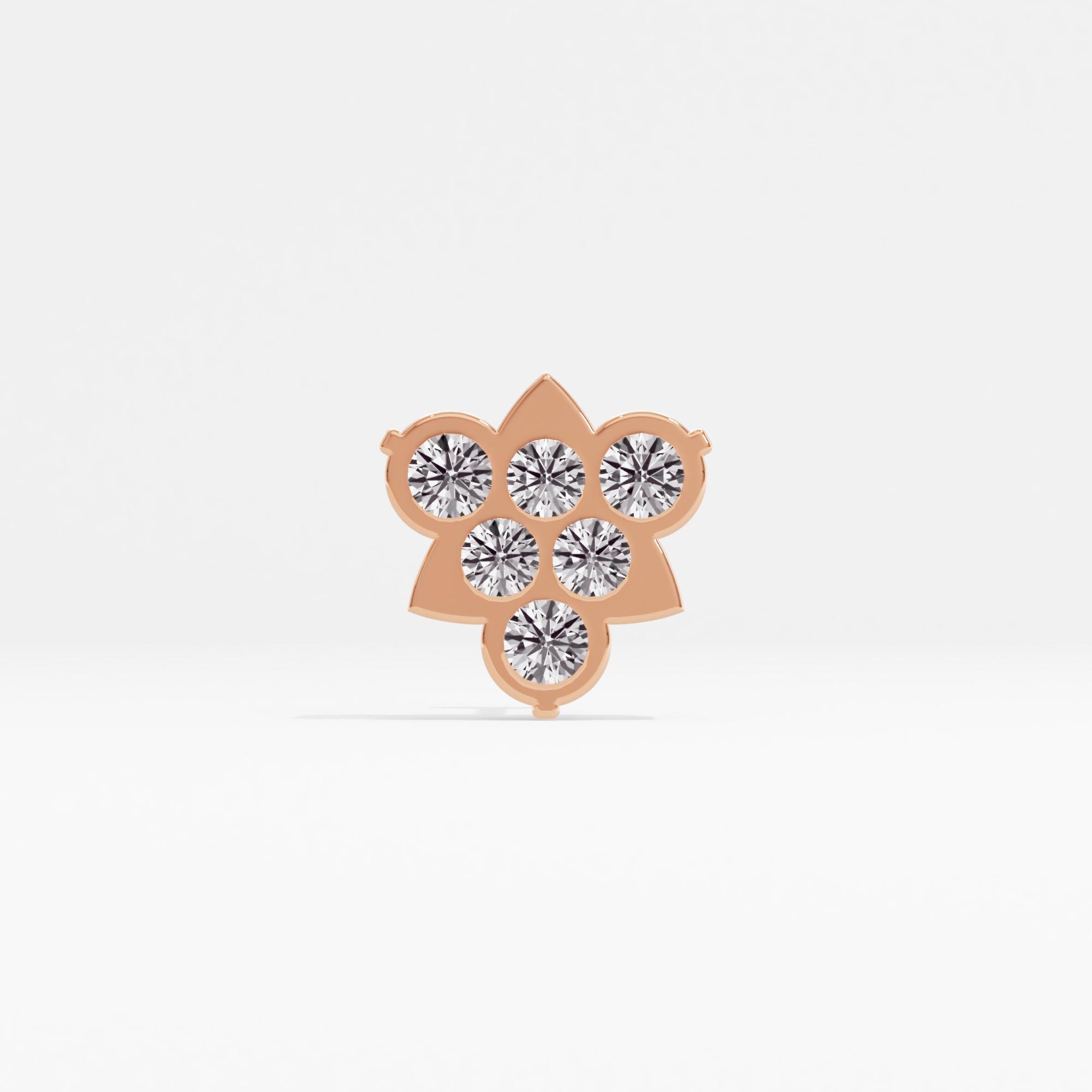 Traditional Beauty Cluster Nose Pin