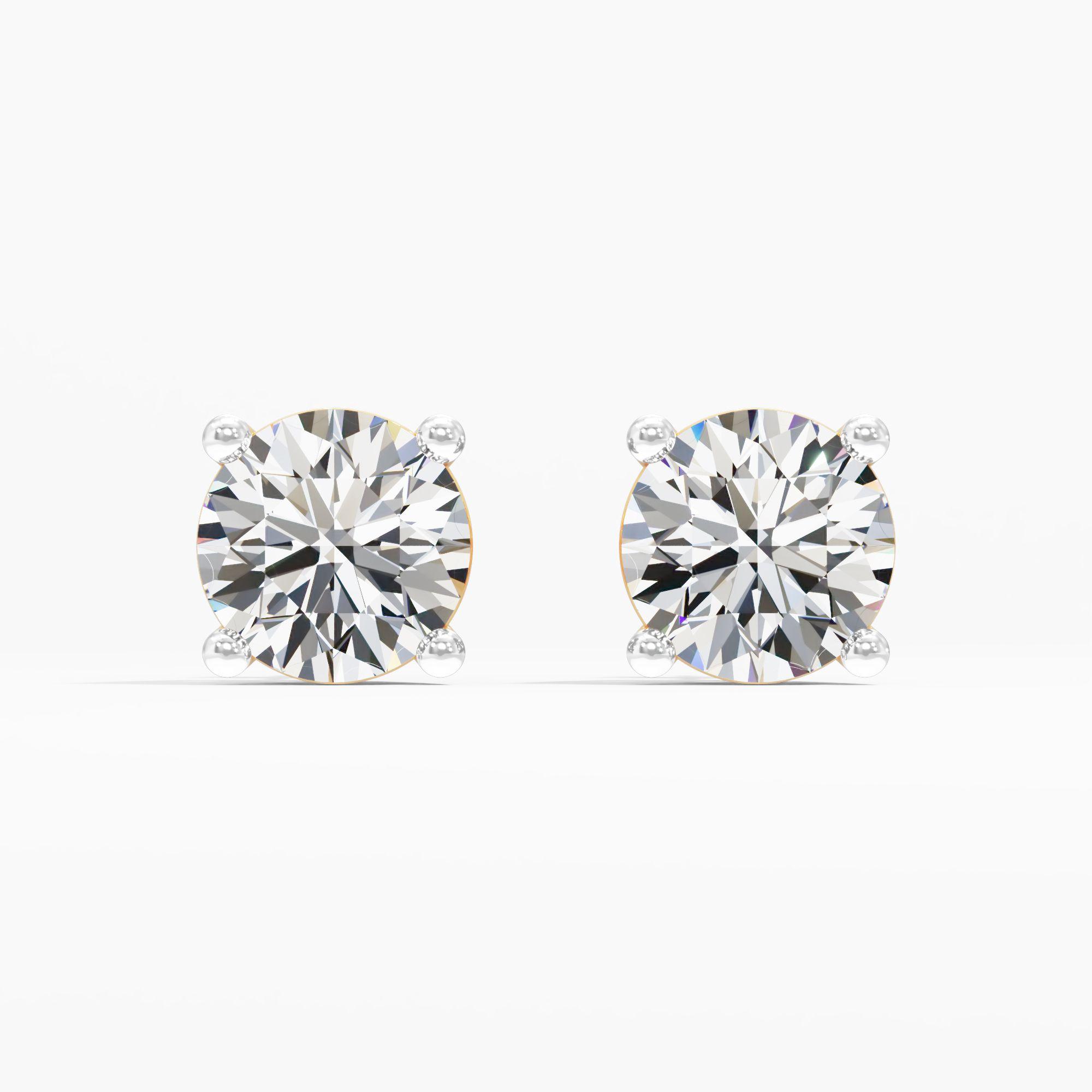 Lumiera Solitaire Stud Earrings
