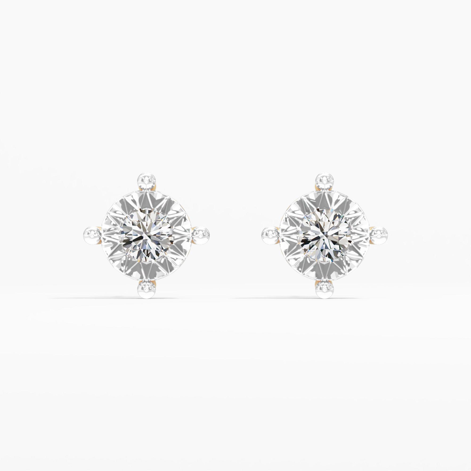 The Coronation Solitaire Earrings