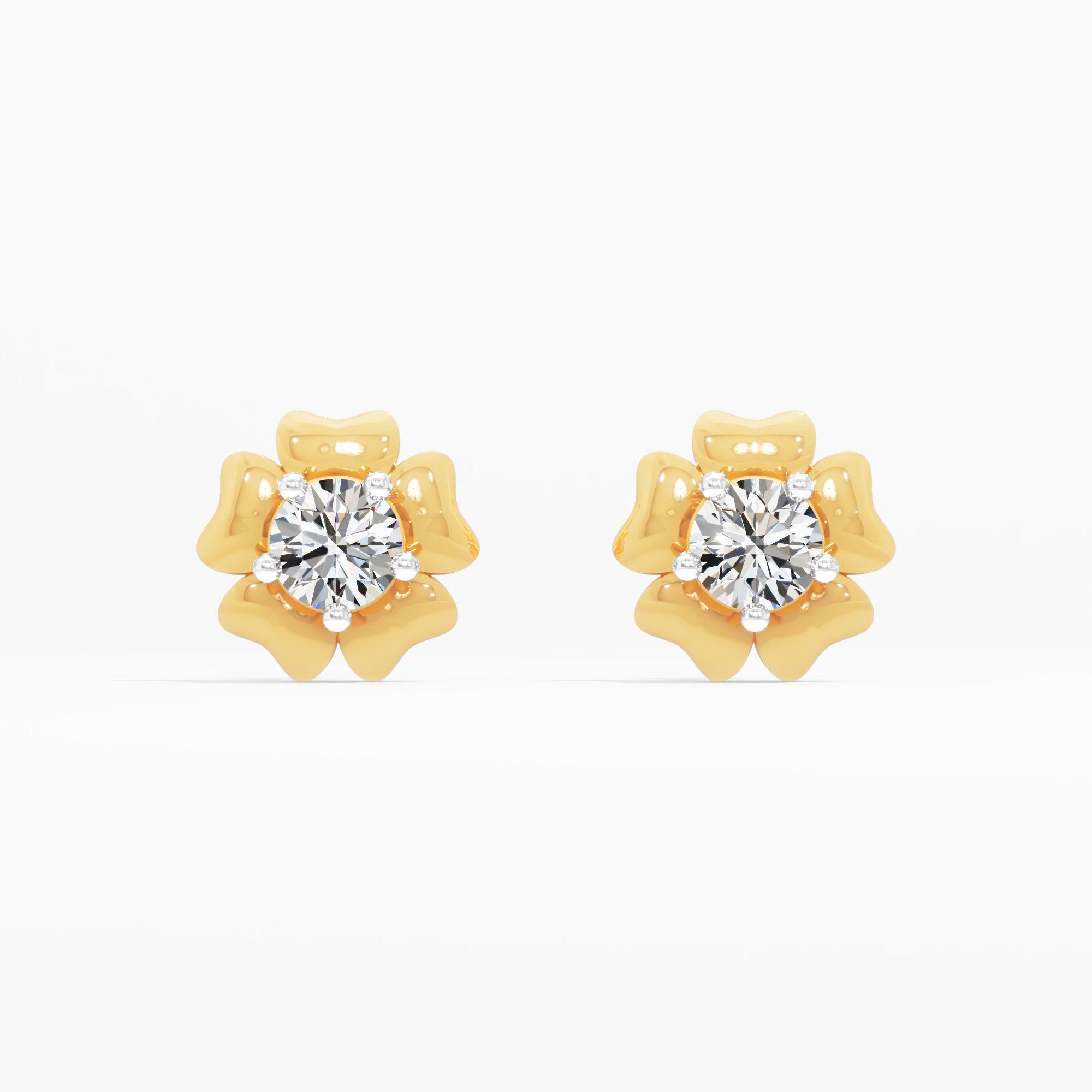Sea Star Diamond Stud Earrings