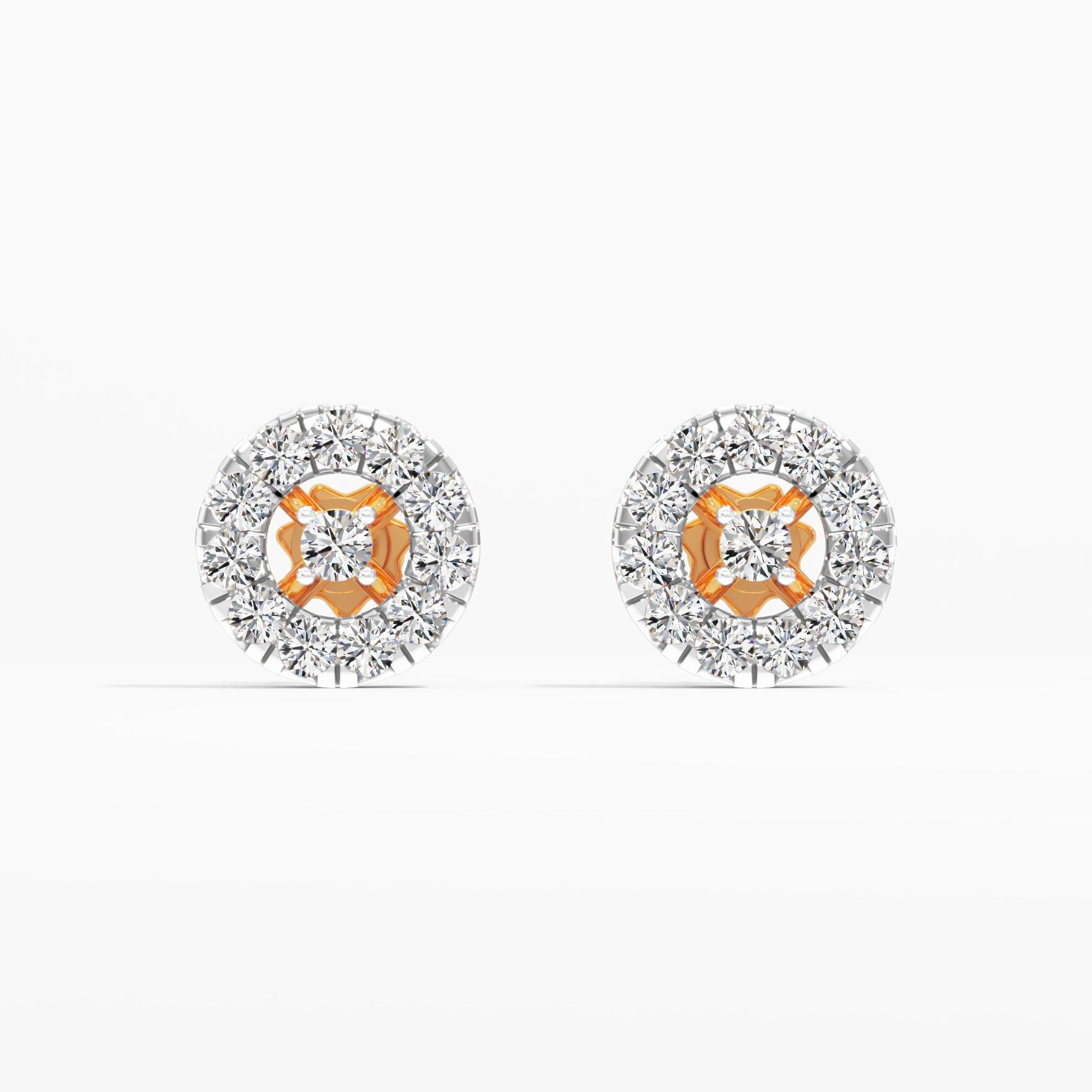 Infinite Charm Halo Stud Earrings