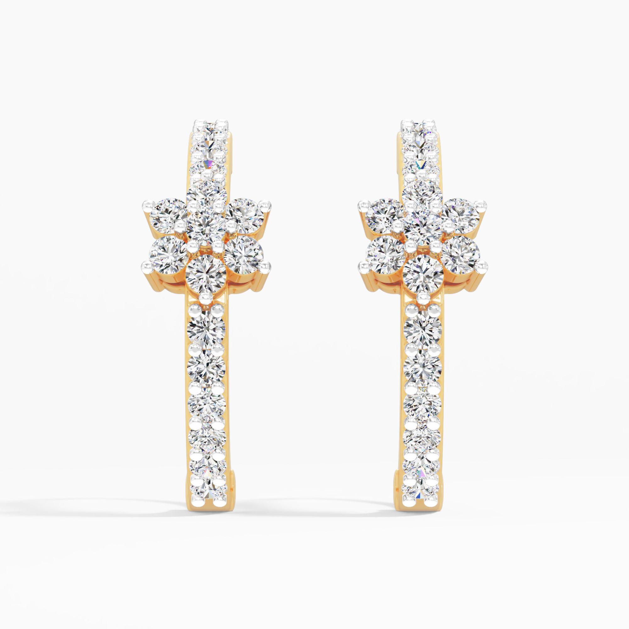 Trellis Bloom Diamond Earrings