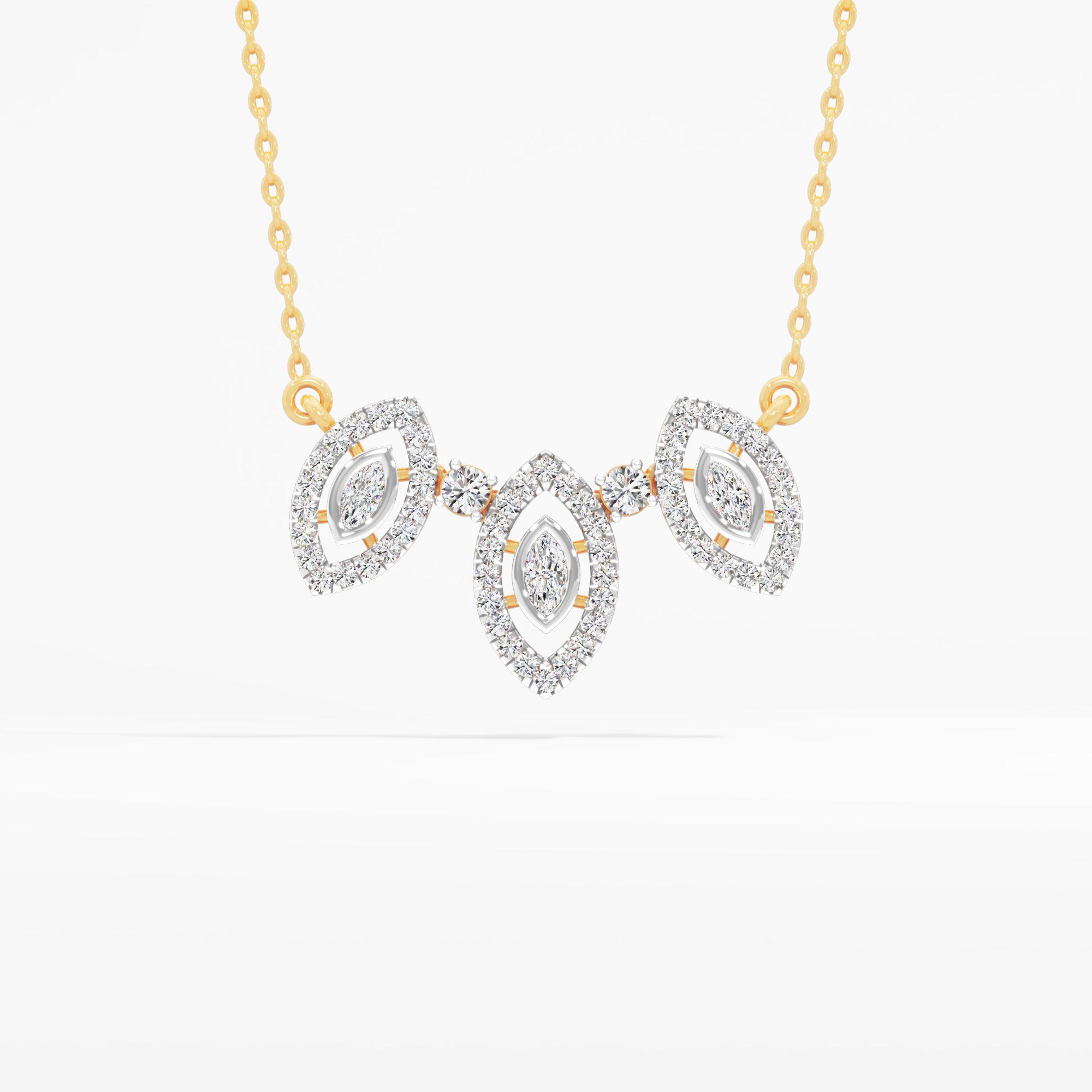 Marquise Mirage Diamond Pendant