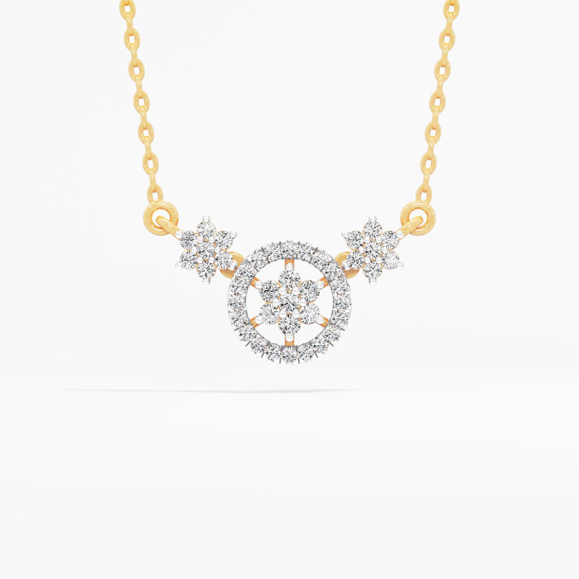 Trio Starbloom Diamond Pendant