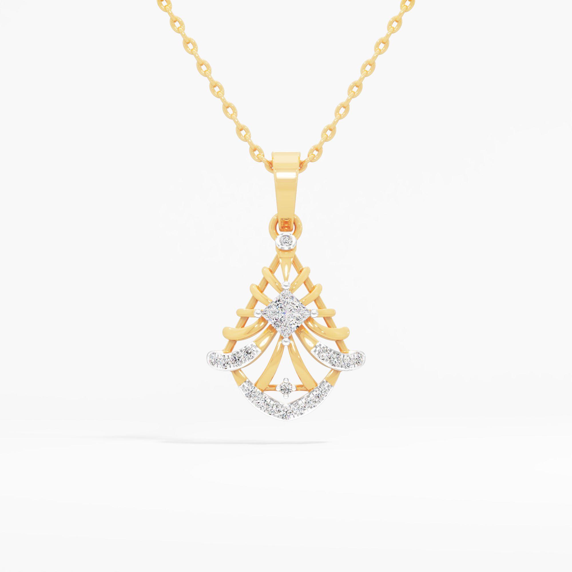 Aurora Weave Diamond Pendant