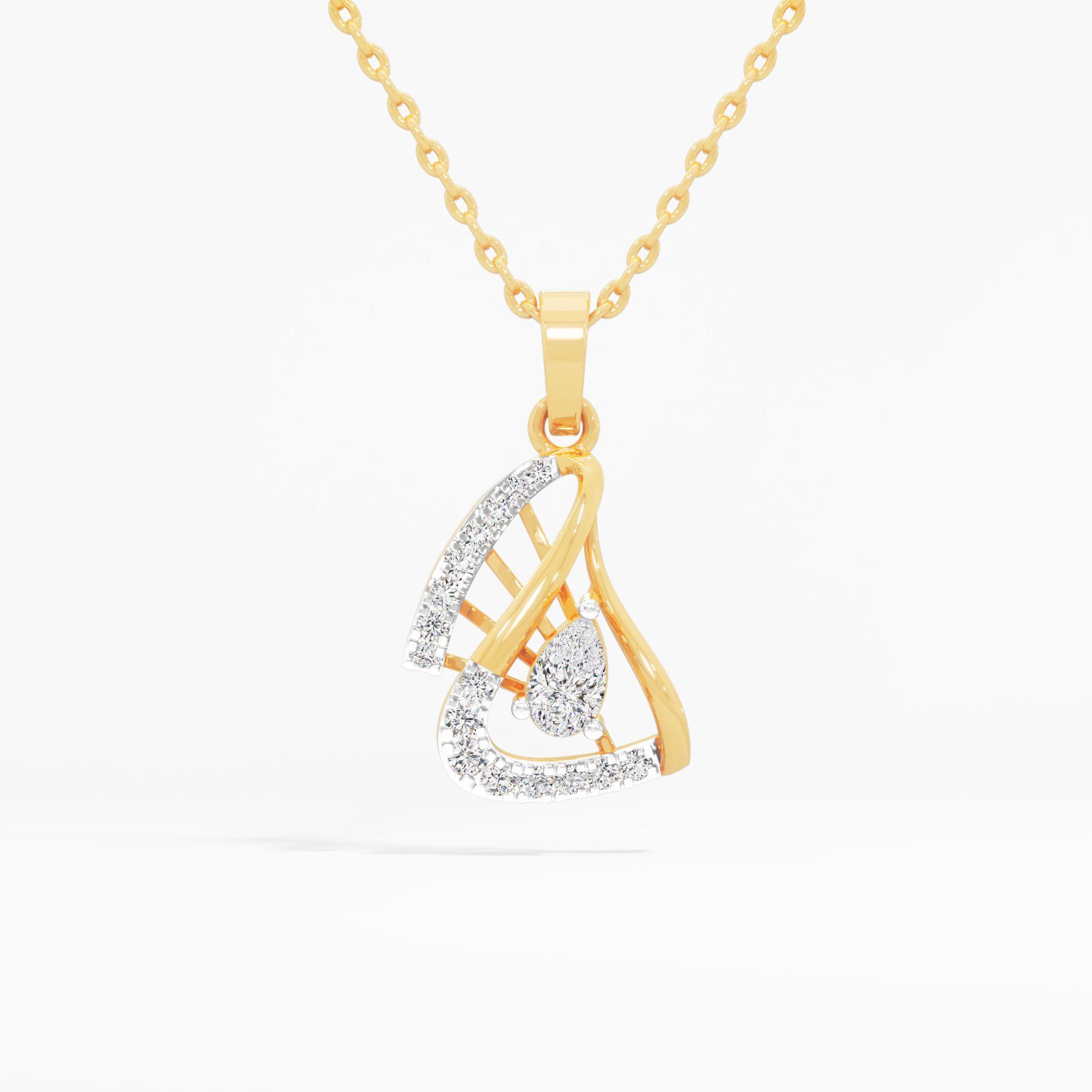 Radiant Pear Diamond Pendant