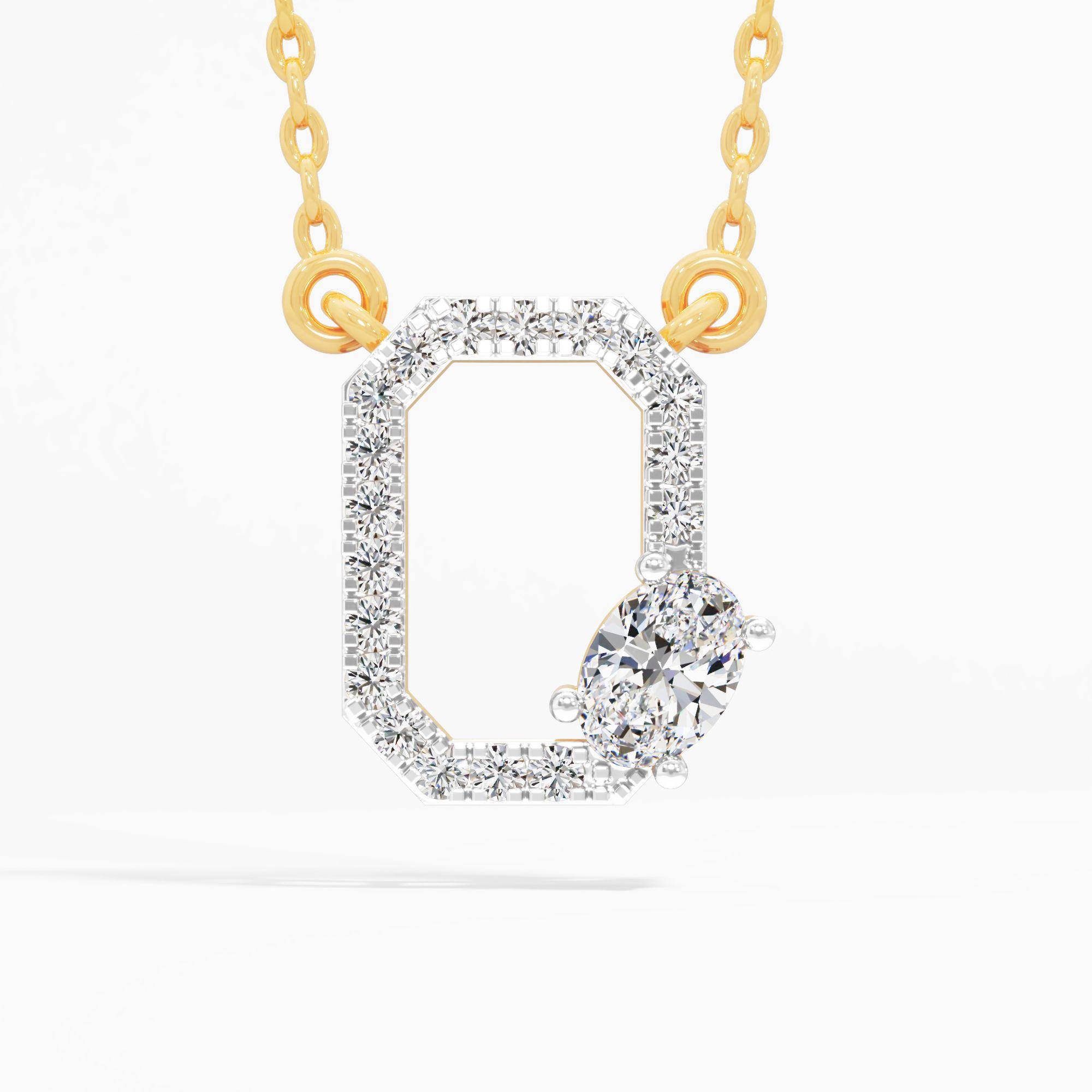 The Portrait Oval Diamond Pendant