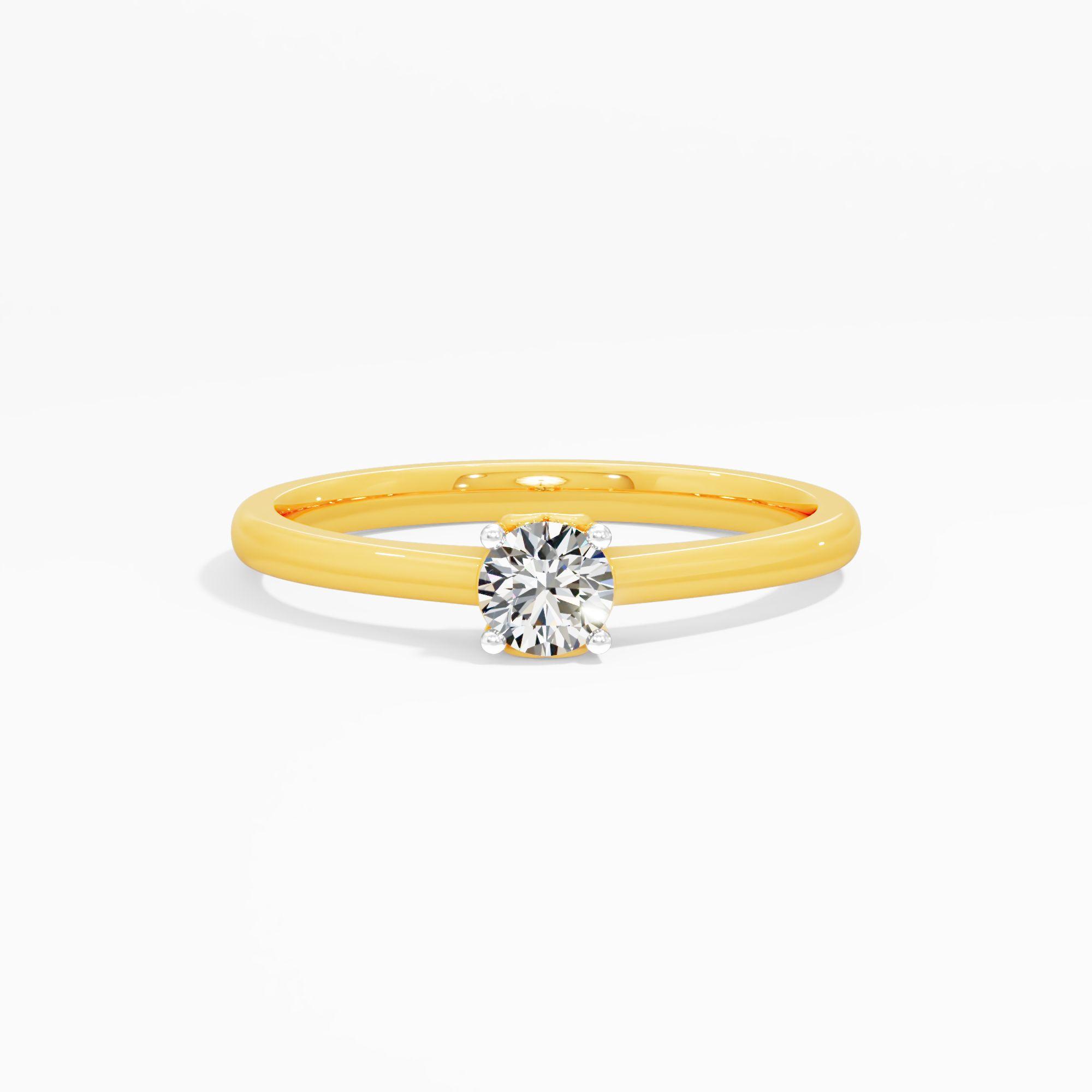 Classic Round Solitaire Engagement Ring