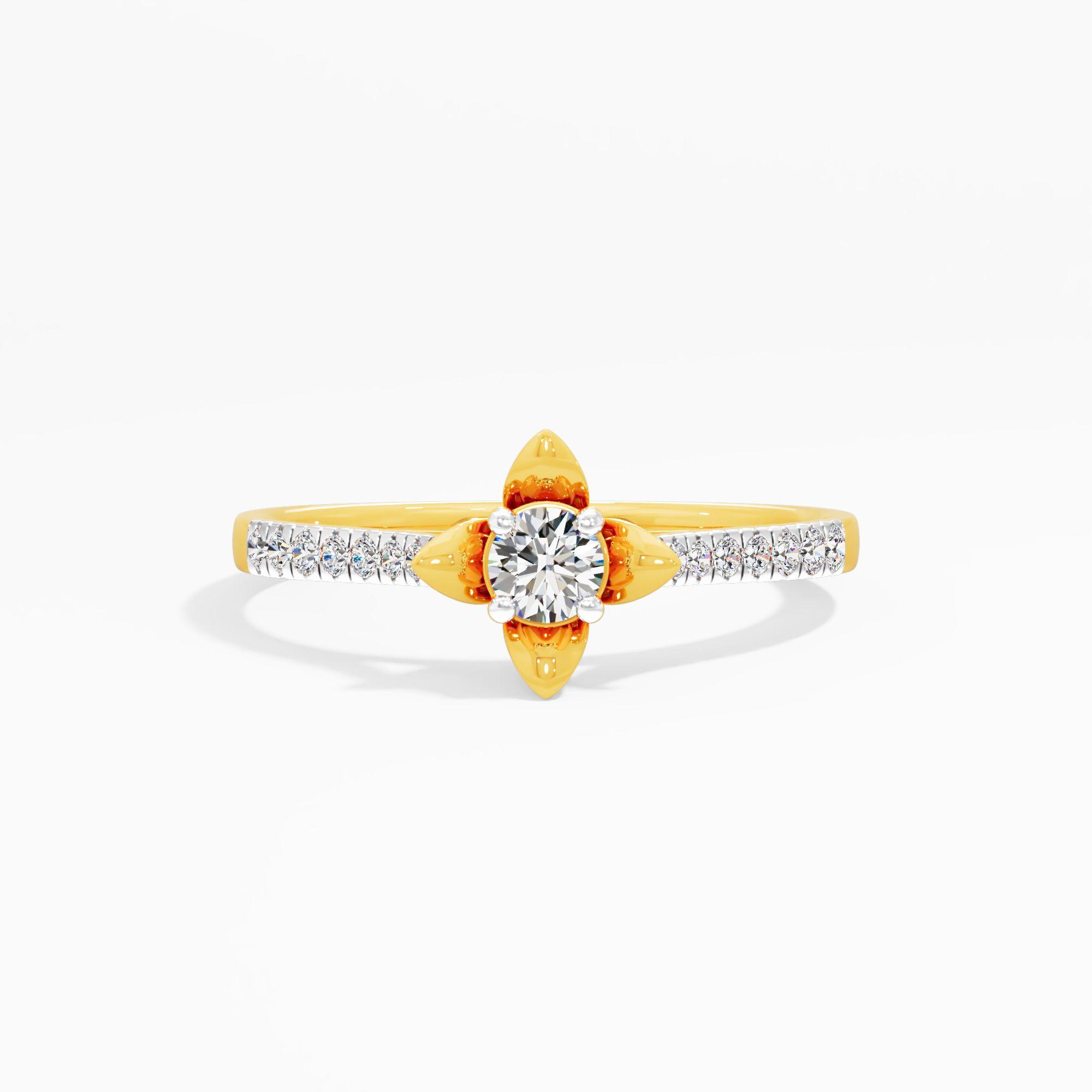 Tulip Bloom Diamond Ring