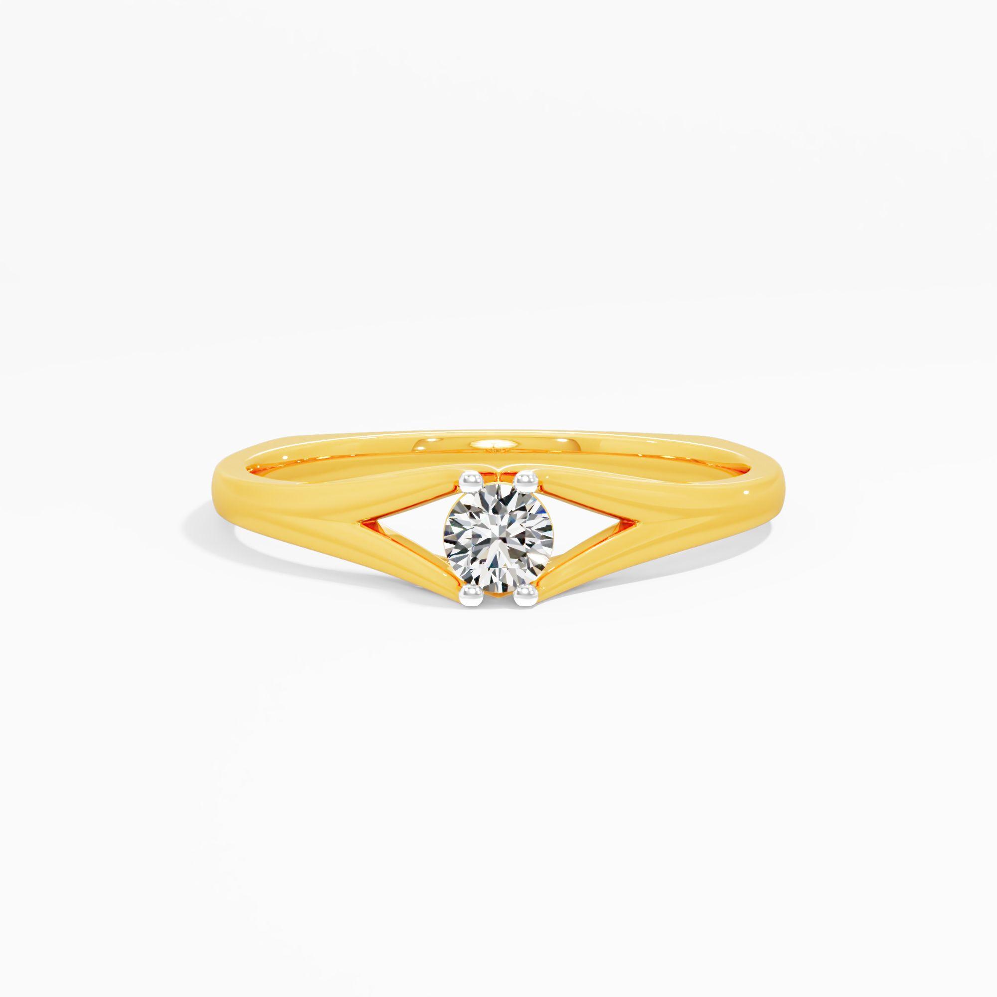 The Open Cradle Solitaire Ring
