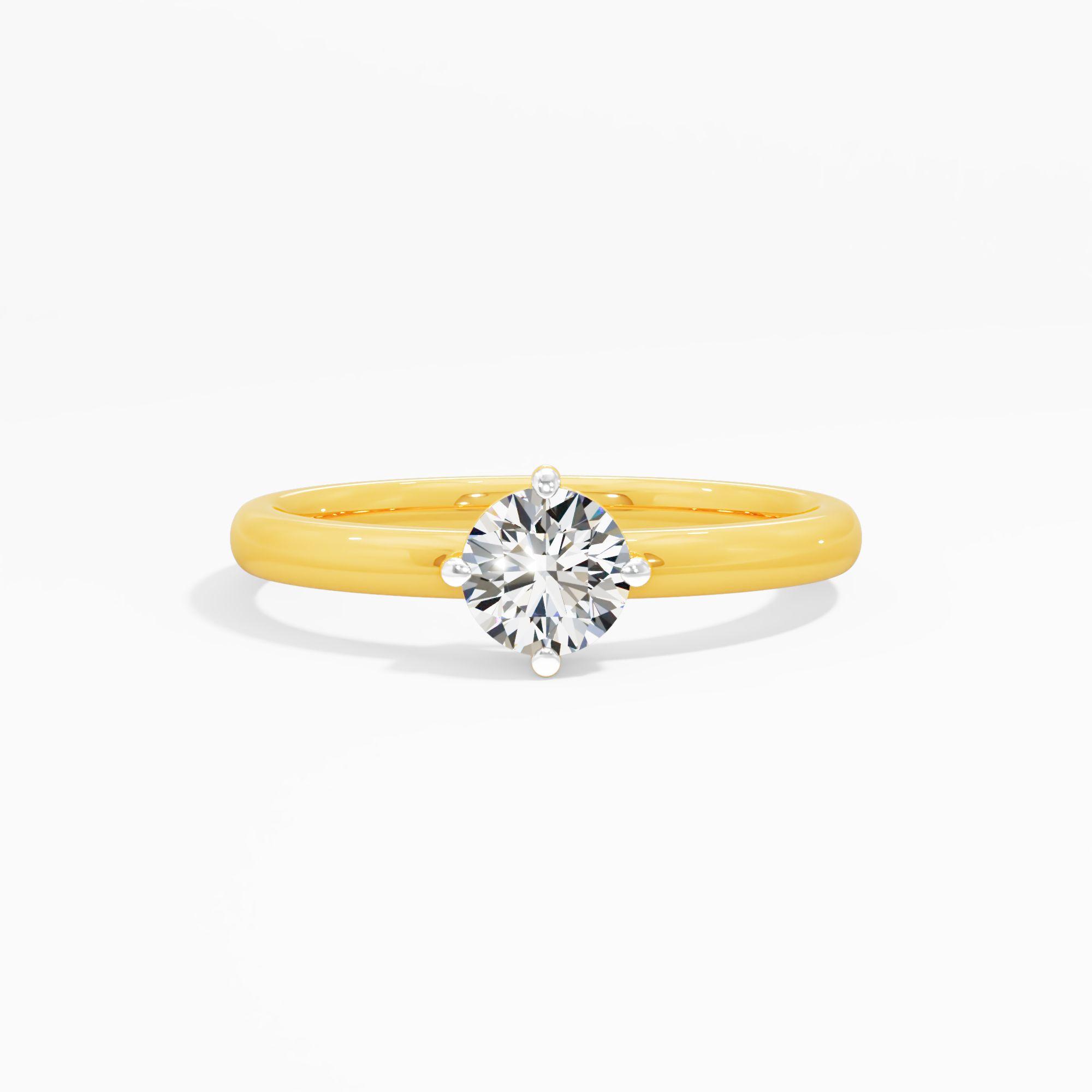 Petite Harmony Solitaire Ring