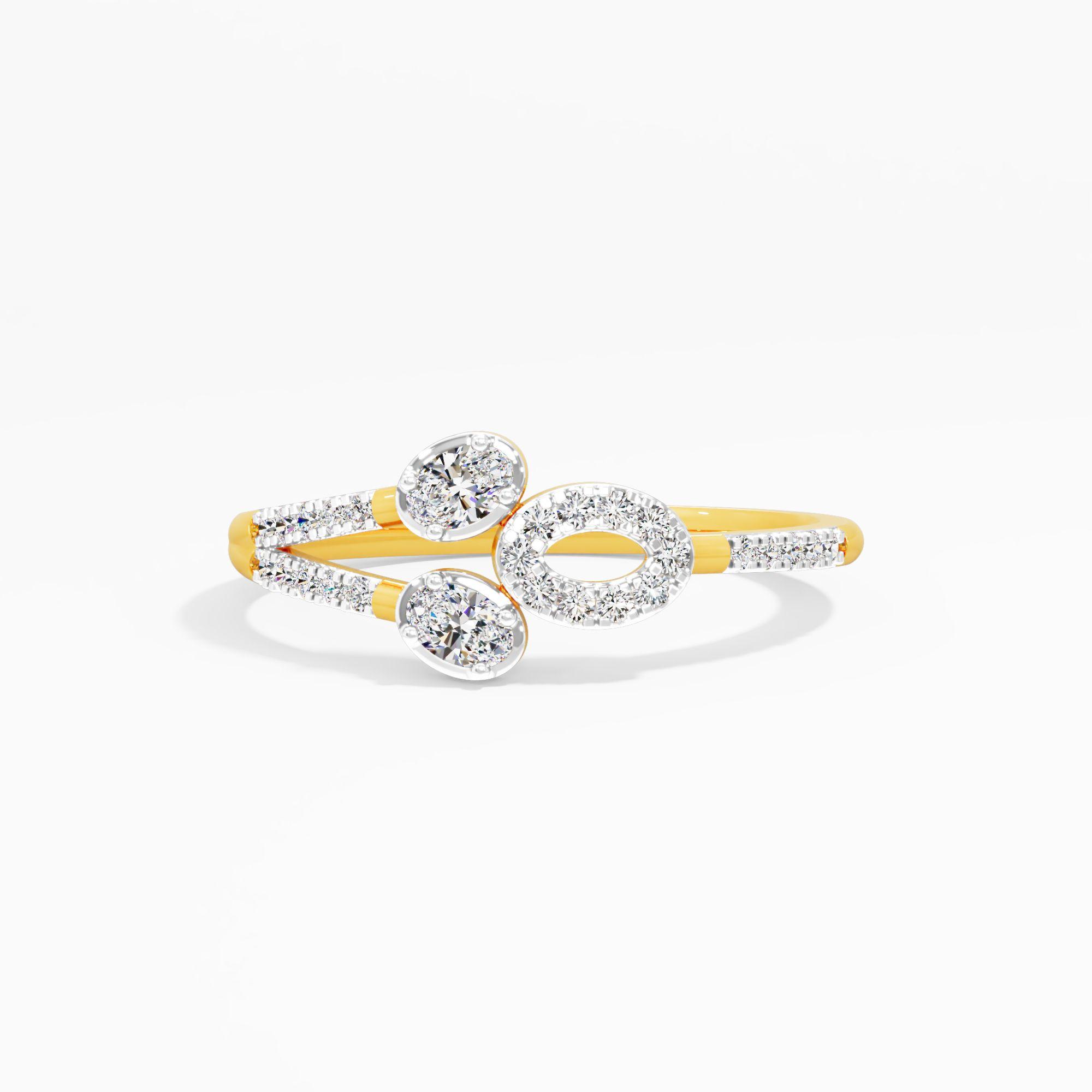 Blooming Halo Fusion Diamond Ring